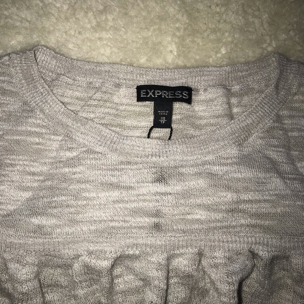 Express Cold Shoulder Sweater Xsmall NWOT - Picture 2 of 7